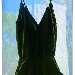Vintage Crushed Velvet Romper